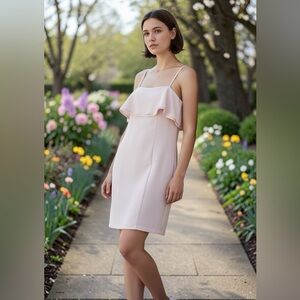 Karl Lagerfeld Soft Pink Strapless Dress